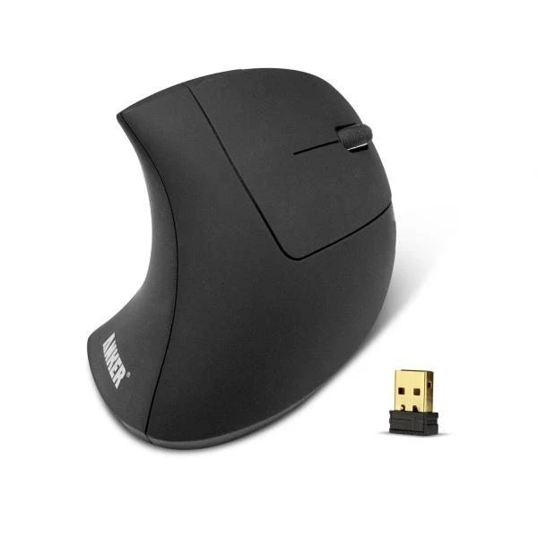 Anker 2.4G Wireless Vertical Ergonomic Optical Mouse 5 Buttons 800/1200/1600 DPI - Image 1 of 1