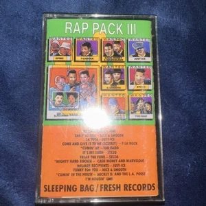 RAP PACK III (80'S) CASSETTE TAPE (RARE) SLEEPING BAG/FRESH RECORDS (RAP PACK 3) - Picture 1 of 5