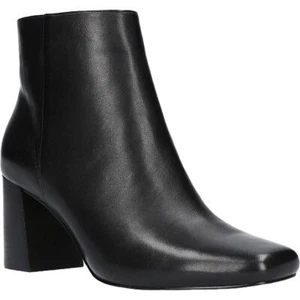 Bella Vita Womens Wilma Leather Square Toe Ankle Boots Shoes BHFO 4659 - Picture 1 of 4