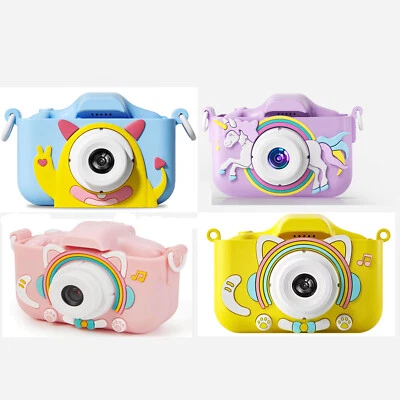 ZREE Kinder Kamera 1080P 2" Cartoon Digital Mini Dual Kamera Geschenk für Kinder DHL