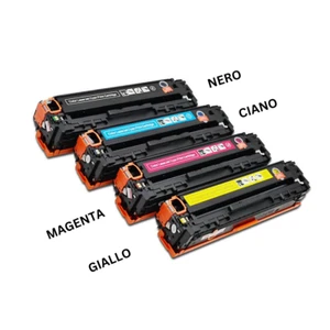 KIT 4 Toner CB540A compatibile PER HP Laserjet CM1312 CM1312 MFP CP1213 CP1216 - Photo 1/4