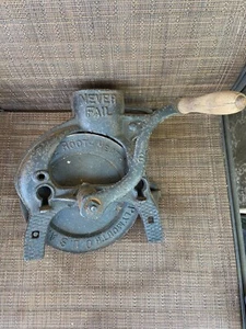 Antique Cast Iron Never Fail Corn Sheller Root-Heather Mfg. Co - Picture 1 of 13