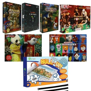1000 Piece Puzzles Fun Game & Jigsaw Roll Up Mat Kids Adults Family Collection - Picture 1 of 50