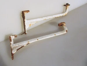 Vintage Iron Cistern Shelf Brackets Holders Shelve Antique Old 13"D - Picture 1 of 10