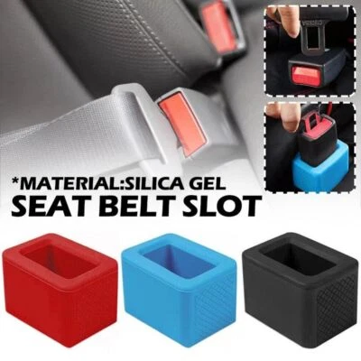 Car Safety Belt Buckle Holder Silicon Buckle Protective Cover Seat Belt Buckle - Image 1 of 4