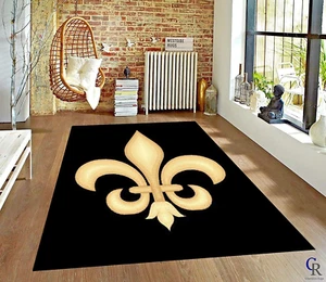 Fleur DE LIS New Orleans Novelty Area Rug Carpet (5’ 3” X 7’ 5”) - Picture 1 of 12