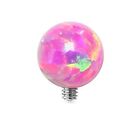 316L Surgical Steel 316L Surgical Steel Dermal Anchor Top With Opal Ball 14G
