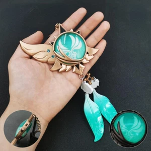 Llavero de metal pluma Genshin Impact Inazuma Vision Wendy colección - Imagen 1 de 8