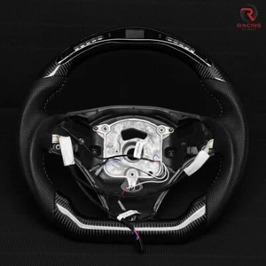 Real carbon fiber LED W/heated Steering Wheel BMW E90 E91 E92 E93 M3 328i 335i - Bild 1 von 13