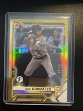 2021 Bowman Draft 1st Edition Gold Foil #BD16 Nick Gonzales #d/50