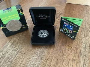 1992 $1 Barcelona Olympics Proof Silver Dollar - Picture 1 of 1