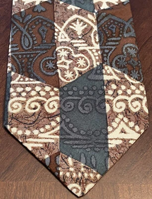 Corbata de cuello vintage de bajo 100 % seda para hombre hecha en EE. UU. Foto 1 de 4