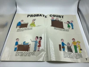 Original LAW Poster 1976 justice publications -- PROBATE COURT -- - Picture 1 of 3