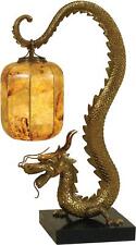 Table Lamp MAITLAND-SMITH Dragon Sherwood Tiger Penshell Shade Cast Brass