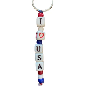 Llavero I Heart the USA | Tesoros de reliquia - Imagen 1 de 2