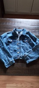 Disney Encanto Denim Jacket Girls Size XXL Snap Back Graphic Print - Picture 1 of 5
