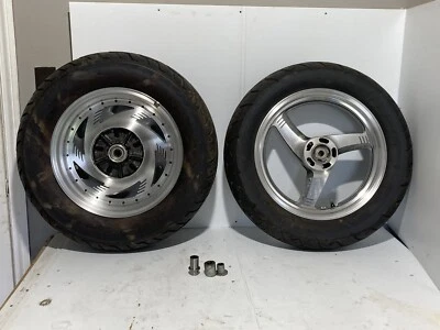 2000 Suzuki Marauder 800 Wheel Set (Front Tire Dry Has Rot, Rear Is Good) (OEM) Foto 1 de 4