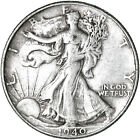 1940 (P) Walking Liberty Half Dollar 90% Silver Very Fine VF See Pics P357