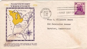 First day cover, Scott #837, Northwest Territory, Planty 6, Grandy cachet, 1938 - Picture 1 of 1