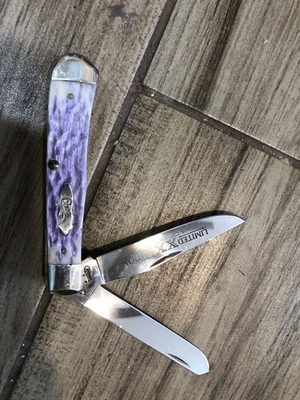 Case XX 1998 Ultra Violeta Smooth Bone 6254 Trapper/Caja y papeles Foto 1 de 3