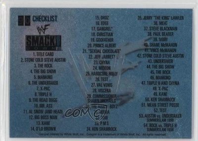 1999 Comic Images WWF SmackDown! Chromium Checklist #90 - Image 1 of 2