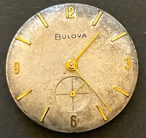 Vintage Bulova Cal 11AC Herrenuhr Uhrwerk läuft tickt 11 AC 17j Swiss - Bild 1 von 4