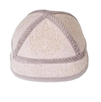 CHAPÉU QUIRGUIZ TRIBAL TOPU LÃ MISTURA CLIMA FRIO - TAMANHO 54 CMS/21,25" - PEQUENO - Imagem 1 de 4