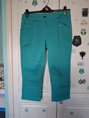 George Size 12 Emerald Crop Jeans - Image 1 of 4