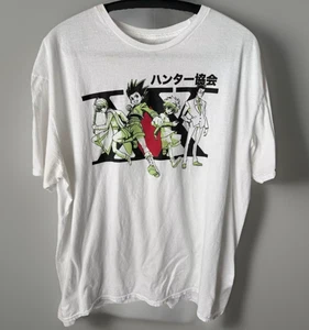 Hunter Hunter Anime T Shirt Sz 2XL White Kurapika Hisoka Short Sleeve Tee - Picture 1 of 9