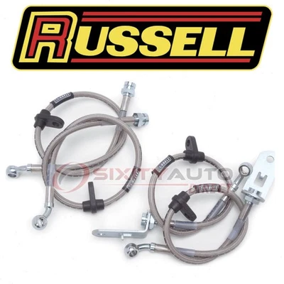 Russell Front and Rear Brake Hydraulic Hose Kit for 1969-1972 Chevrolet um Foto 1 de 4