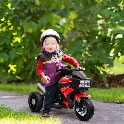 Motocicleta para niños de 3 ruedas con ruedas de alta tracción, rojo Foto 1 de 4