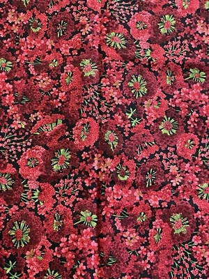 Blooming Beauties Style C614 by Hoffman of California Screen Print 1 yd x 42 in - Image 1 of 4