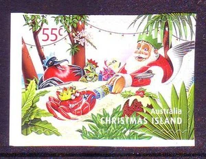 CHRISTMAS ISLAND  2011 CHRISTMAS 55c P&S MNH  - Santa Claus & Red Crabs  - Picture 1 of 1