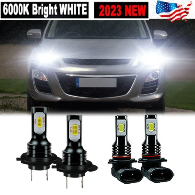Kit combinado de bombillas LED de haz alto/bajo 6000 k para Mazda CX-7 2007-2011 2012 Foto 1 de 4
