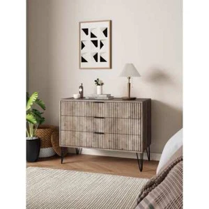 DUMBO Modern Grey 3-Drawer Dresser with Tool-Free SNAP Assembly Setup - Picture 1 of 8