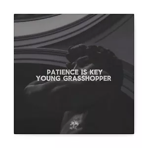 Patience Is Key Motivational Quote Inspirational Canvas Office Wall Art Decor - Picture 1 of 25