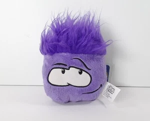 Disney Club Penguin Purple Puffle Plush 5” Stuffed Animal Beanie Baby Toy w Coin - Bild 1 von 3