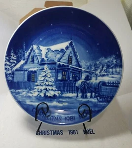 Christmas 1981 Noel Collector Plate Gingerbread House Roger Witmer Cert&Org Box - Imagen 1 de 9