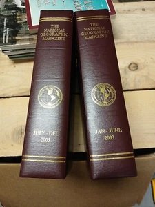 National Geographic Magazine 2003 Complete Year with Slipcases 12 Issues - Picture 1 of 6