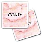 2x 10cm Vinyl Stickers Name Sydney Letter Lettering