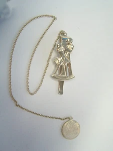 Lesezeichen IN Silber 925 Mit Tänzer - Haftmarker Buch - Tanz - Picture 1 of 4