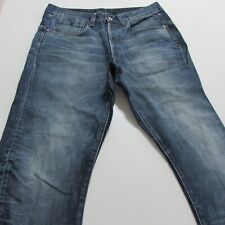 Gstar TYPE C 3D Tapered Jeans Mens Sz W32 L30 Blue Denim Button Fly