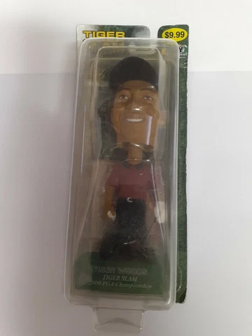2002 Upper Deck Tiger Woods Tiger Slam Playmakers Bobblehead with Card Cover