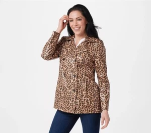Dennis Basso Glazed Double- Breasted Notch Collar Jacket 1X NWT QVC - Picture 1 of 12