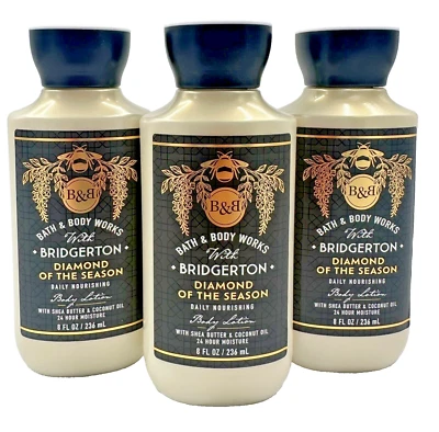 Bath & Body Works LOT 3 Bridgerton Diamond of the Season Body Lotion Cream 8 oz - Image 1 of 2