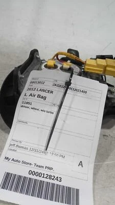 Used Steering Wheel Air Bag fits: 2012 Mitsubishi Lancer driver wheel w/o turbo - Image 1 of 4