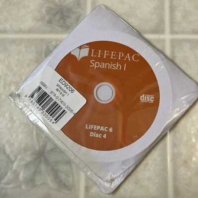 LIFEPAC 6 Spanish I Cd Set 6-10 Sealed ED9206 Compact Disc Set Alpha Omega - Image 1 of 4