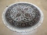 4' X 4' Hand Made Indo Tabrizz Wool Rug Carpet Round Afshan Beauty Nice