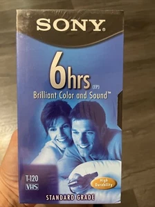 sony 6 stunden leer vhs band. Standardqualität. Versiegelt. - Bild 1 von 2