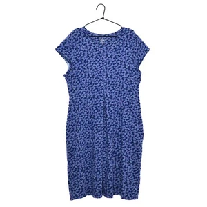 Vestido Gudrun Sjoden Algodón Orgánico Floral Flor Dos Bolsillos Talla XL - Imagen 1 de 6